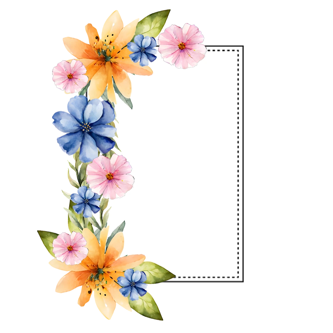 Download Transparent Floral Frames PNG Blossom Your Designs_12.webp